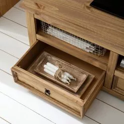 Maison Belfort TV-Lowboard Finca Rustica I - Kiefer massiv - Kiefer Natur -Kommoden Verkäufe 2023 1000178024 200511 14284800007 DETAILS P000000001000178024