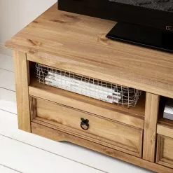 Maison Belfort TV-Lowboard Finca Rustica I - Kiefer massiv - Kiefer Natur -Kommoden Verkäufe 2023 1000178024 200511 14284800008 DETAILS P000000001000178024