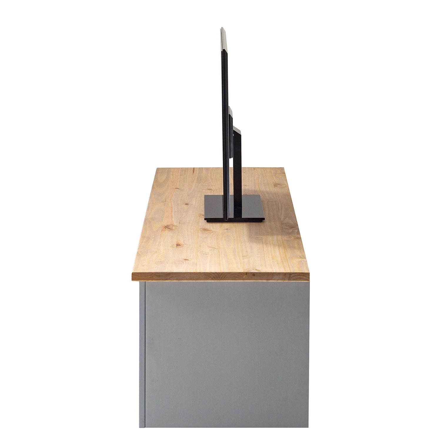 Maison Belfort TV-Lowboard Finca Rustica II - Kiefer massiv - Kiefer Grau 6 Maison Belfort TV-Lowboard Finca Rustica II - Kiefer massiv - Kiefer Grau – Bild 4