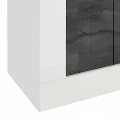 LC Spa TV-Lowboard Urbino - Hochglanz Weiß - Dunkelgrau / Weiß -Kommoden Verkäufe 2023 1000178445 201029 09001500665 DETAILS P000000001000178445