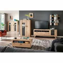 Naturoo TV-Lowboard Coulogne II - Balkeneiche Dekor / Anthrazit - Breite: 179 cm -Kommoden Verkäufe 2023 1000182658 190725 11581000107 MOOD DETAILS P000000001000182658 mood