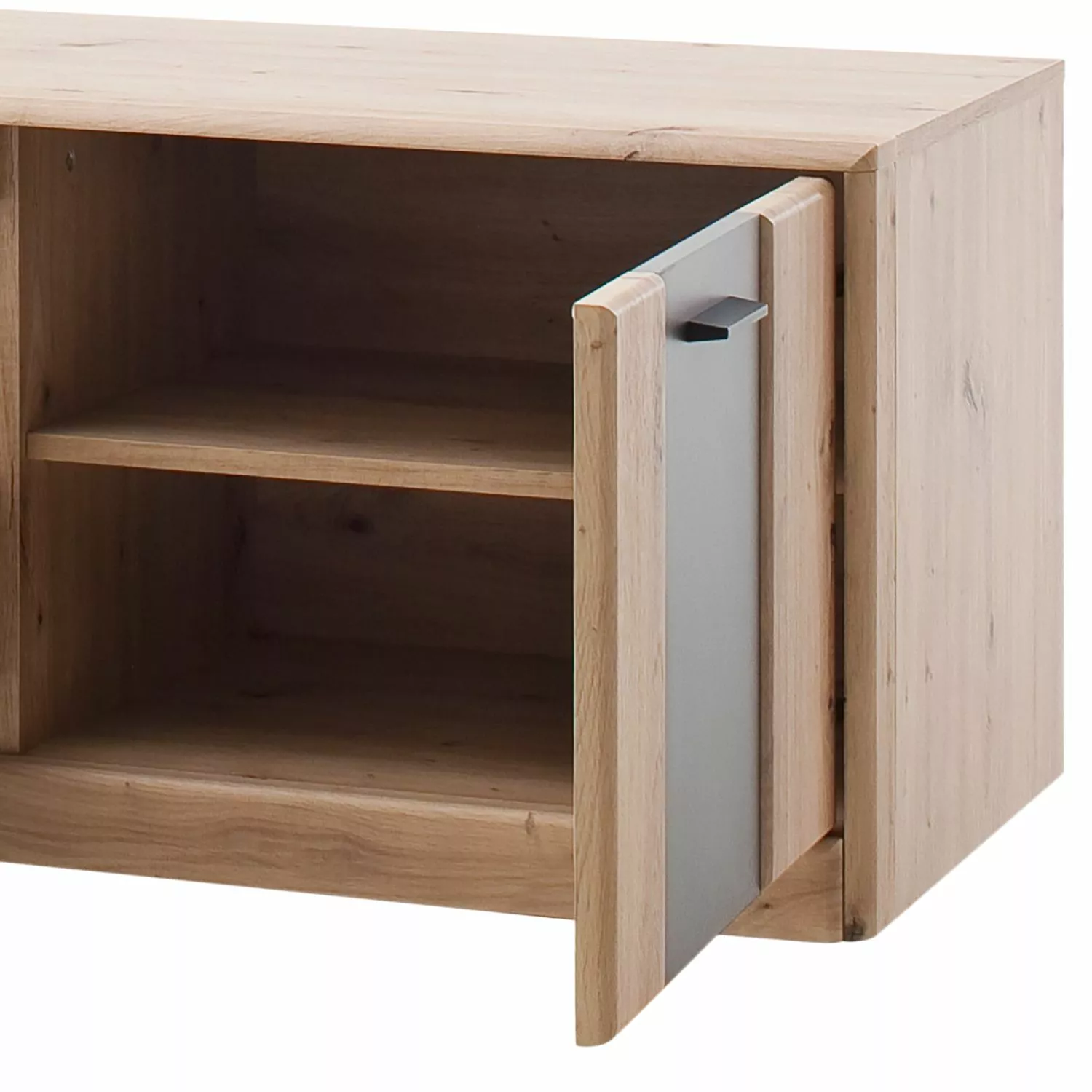 Naturoo TV-Lowboard Coulogne I - Balkeneiche Dekor / Anthrazit - Breite: 179 cm 6 Naturoo TV-Lowboard Coulogne I - Balkeneiche Dekor / Anthrazit - Breite: 179 cm – Bild 4