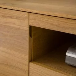 Ars Natura TV-Lowboard Nozza II - Echtholzfurnier - Eiche / Schwarz -Kommoden Verkäufe 2023 1000182822 200324 08204500004 DETAILS P000000001000182822