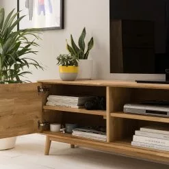 Mørteens TV-Lowboard Finsby II - Eiche massiv - Eiche -Kommoden Verkäufe 2023 1000183841 210323 15250601905 DETAILS P000000001000183841