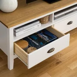 Maison Belfort TV-Lowboard Rivery - Kiefer massiv - Weiß -Kommoden Verkäufe 2023 1000187577 200312 14522700015 DETAILS P000000001000187577