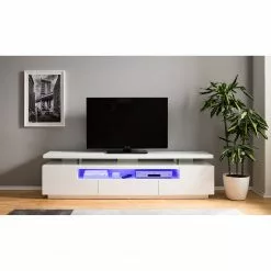 Loftscape TV-Lowboard Lisby - Inkl. Beleuchtung - Hochglanz Weiß -Kommoden Verkäufe 2023 1000191815 200930 14353400002 DETAILS P000000001000191815