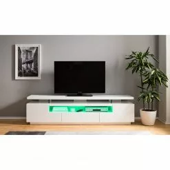 Loftscape TV-Lowboard Lisby - Inkl. Beleuchtung - Hochglanz Weiß -Kommoden Verkäufe 2023 1000191815 200930 14353700003 DETAILS P000000001000191815