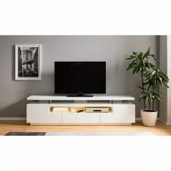 Loftscape TV-Lowboard Lisby - Inkl. Beleuchtung - Hochglanz Weiß -Kommoden Verkäufe 2023 1000191815 200930 14354600006 DETAILS P000000001000191815