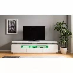 Loftscape TV-Lowboard Lisby - Inkl. Beleuchtung - Hochglanz Weiß -Kommoden Verkäufe 2023 1000191815 200930 14354800007 DETAILS P000000001000191815