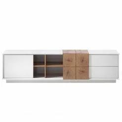 Loftscape TV-Lowboard Crecora - Weiß / Hirnholz Eiche -Kommoden Verkäufe 2023 1000191826 200814 06123900019 DETAILS P000000001000191826