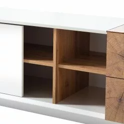 Loftscape TV-Lowboard Crecora - Weiß / Hirnholz Eiche -Kommoden Verkäufe 2023 1000191826 200814 06125000022 DETAILS P000000001000191826