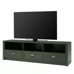 Ridgevalley TV-Lowboard Beauville II - Moosgrün / Gold