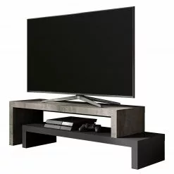 Temahome TV-Rack Detroit II - Beton Dekor / Schwarz