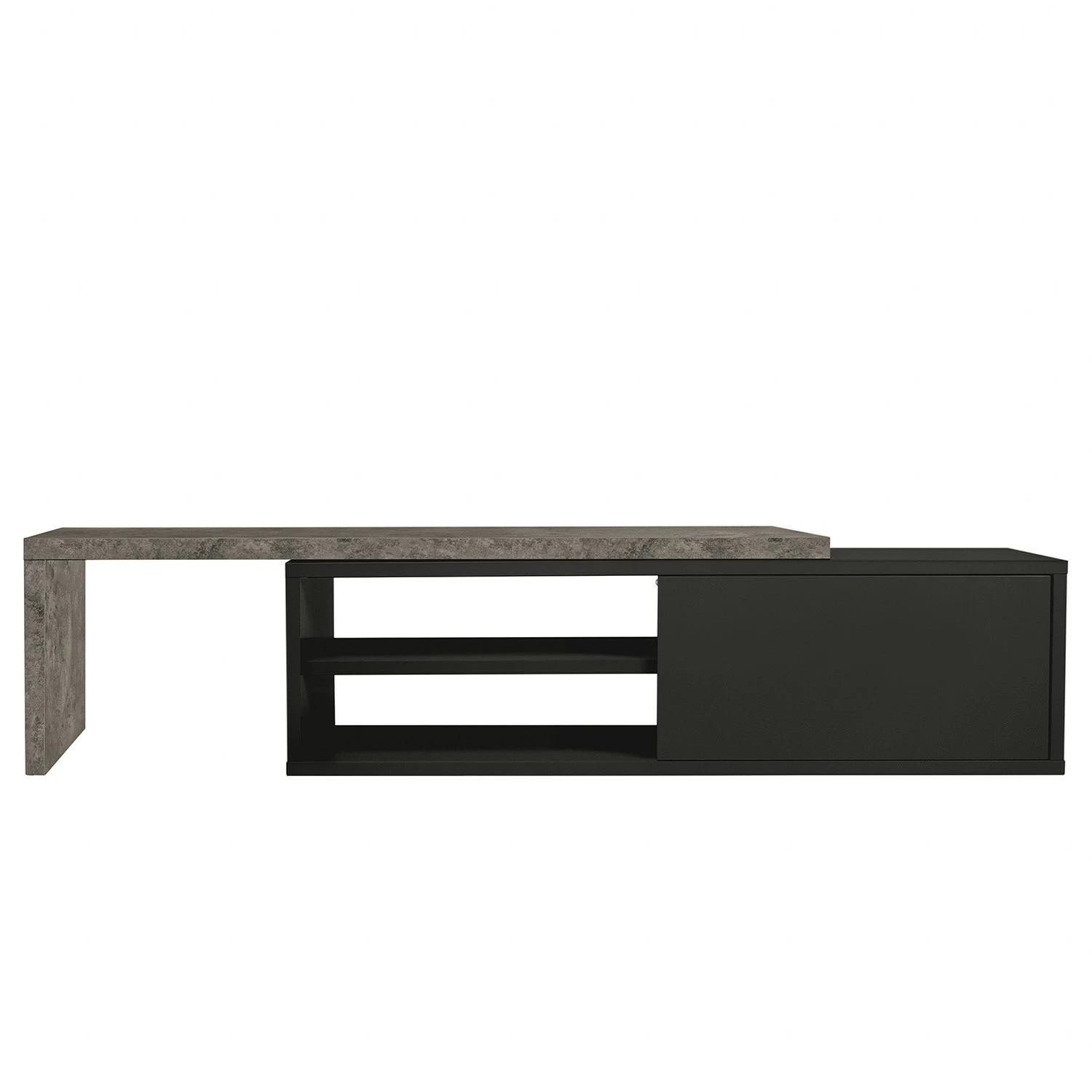 Temahome TV-Lowboard Detroit III - Beton Dekor / Schwarz 10 Temahome TV-Lowboard Detroit III - Beton Dekor / Schwarz – Bild 8