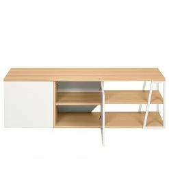 Temahome TV-Lowboard Albi - Echtholzfurnier - Eiche / Weiß -Kommoden Verkäufe 2023 1000198887 191209 09465000246 DETAILS P000000001000198887