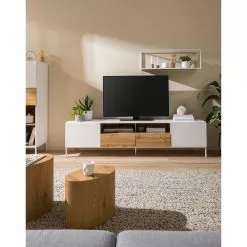 Fredriks TV-Lowboard Meon - Weiß -Kommoden Verkäufe 2023 1000201098 201030 11203000020 DETAILS P000000001000201098