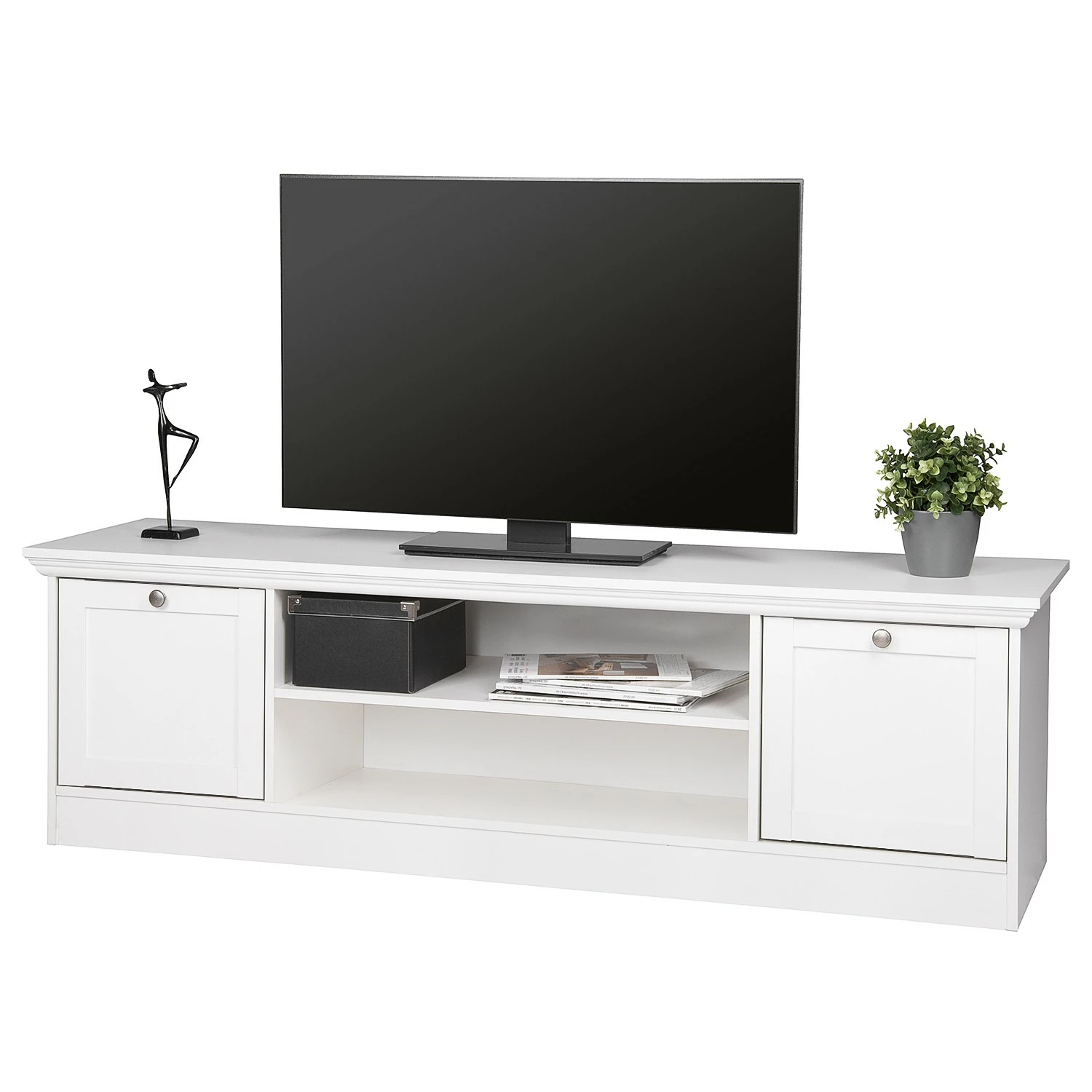 Norrwood TV-Lowboard Woodland - Weiß 3 Norrwood TV-Lowboard Woodland - Weiß