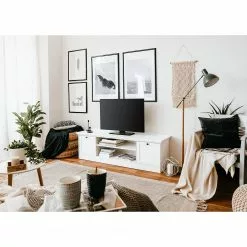 Norrwood TV-Lowboard Woodland - Weiß 16 Norrwood TV-Lowboard Woodland - Weiß -Kommoden Verkäufe 2023 1000202460 200124 09542700149 MOOD DETAILS P000000001000202460 mood