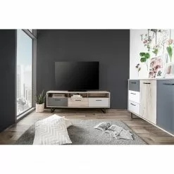 Norrwood TV-Lowboard Brookton - Mehrfarbig / Eiche Dekor -Kommoden Verkäufe 2023 1000202464 200124 09543500200 MOOD DETAILS P000000001000202464 mood