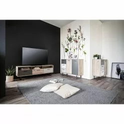 Norrwood TV-Lowboard Brookton - Mehrfarbig / Eiche Dekor -Kommoden Verkäufe 2023 1000202464 200124 09543600204 MOOD DETAILS P000000001000202464 mood