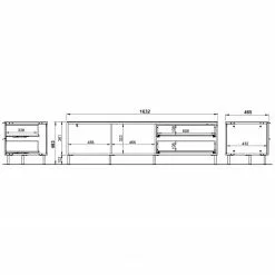 Germania TV-Lowboard California I - Kaschmir -Kommoden Verkäufe 2023 1000206663 200305 17322400011 SKETCH DETAILS P000000001000206663 sketch