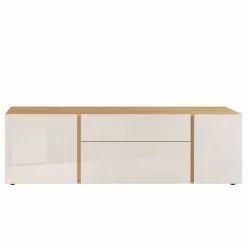 Germania TV-Lowboard Mesa II - Glas - Kaschmir / Eiche Dekor -Kommoden Verkäufe 2023 1000206725 200305 17324600352 DETAILS P000000001000206725