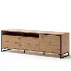 Loftscape TV-Lowboard Buena - Balkeneiche Dekor / Anthrazit -Kommoden Verkäufe 2023 1000207345 200317 14281000014 DETAILS P000000001000207345