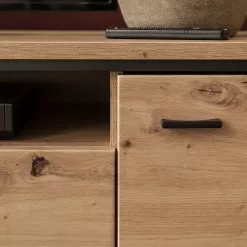 Loftscape TV-Lowboard Buena - Balkeneiche Dekor / Anthrazit -Kommoden Verkäufe 2023 1000207345 200317 14281200016 DETAILS P000000001000207345