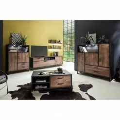 Red Living TV-Lowboard Hixson I - Eiche Barrique Dekor / Schwarz -Kommoden Verkäufe 2023 1000209062 200723 13094400003 MOOD DETAILS P000000001000209062 mood