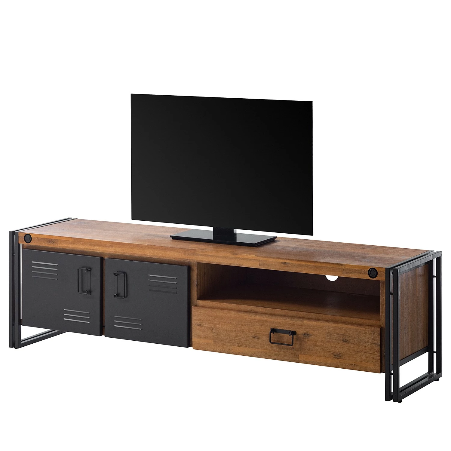 Ars manufacti TV-Lowboard Manchester IV - Akazie massiv / Metall - Akazie / Anthrazit 3 Ars manufacti TV-Lowboard Manchester IV - Akazie massiv / Metall - Akazie / Anthrazit