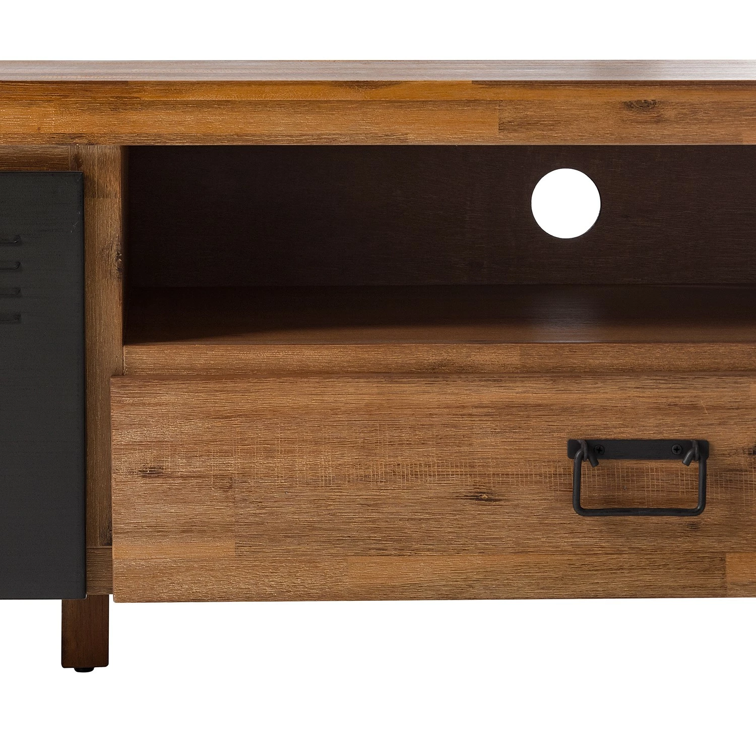 Ars manufacti TV-Lowboard Manchester IV - Akazie massiv / Metall - Akazie / Anthrazit 14 Ars manufacti TV-Lowboard Manchester IV - Akazie massiv / Metall - Akazie / Anthrazit – Bild 12