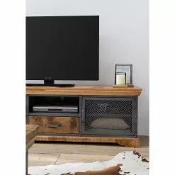 Ars manufacti TV-Lowboard Hunter II - Mango massiv / Metall - Mango / Blaugrau -Kommoden Verkäufe 2023 1000211062 210225 12530400007 MOOD DETAILS P000000001000211062 mood