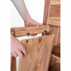 Naturoo TV-Lowboard Nyack - Mango massiv / Wiener Geflecht - Mango / Gold -Kommoden Verkäufe 2023 1000211452 210217 11362900003 DETAILS P000000001000211452