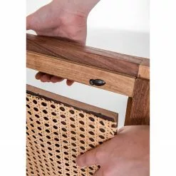 Naturoo TV-Lowboard Nyack - Mango massiv / Wiener Geflecht - Mango / Gold -Kommoden Verkäufe 2023 1000211452 210217 11363100004 DETAILS P000000001000211452