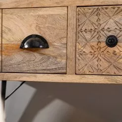 Red Living TV-Lowboard Latta I - Mango massiv / Metall - Mango / Schwarz -Kommoden Verkäufe 2023 1000211453 220316 030 DETAILS P000000001000211453