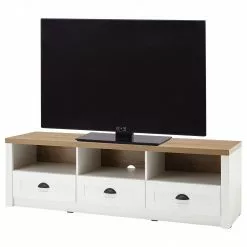 Norrwood Lowboard Proville II - Eiche Weiß Dekor / Eiche Dekor