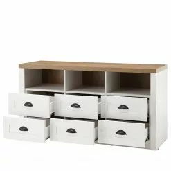 Norrwood Lowboard Proville I - Eiche Weiß Dekor / Eiche Dekor -Kommoden Verkäufe 2023 1000213903 200525 13155300190 DETAILS P000000001000213903