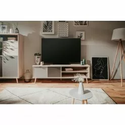 Mørteens TV-Lowboard Elysian - Grau / Eiche Dekor 15 Mørteens TV-Lowboard Elysian - Grau / Eiche Dekor -Kommoden Verkäufe 2023 1000214491 200608 14155700061 MOOD DETAILS P000000001000214491 mood