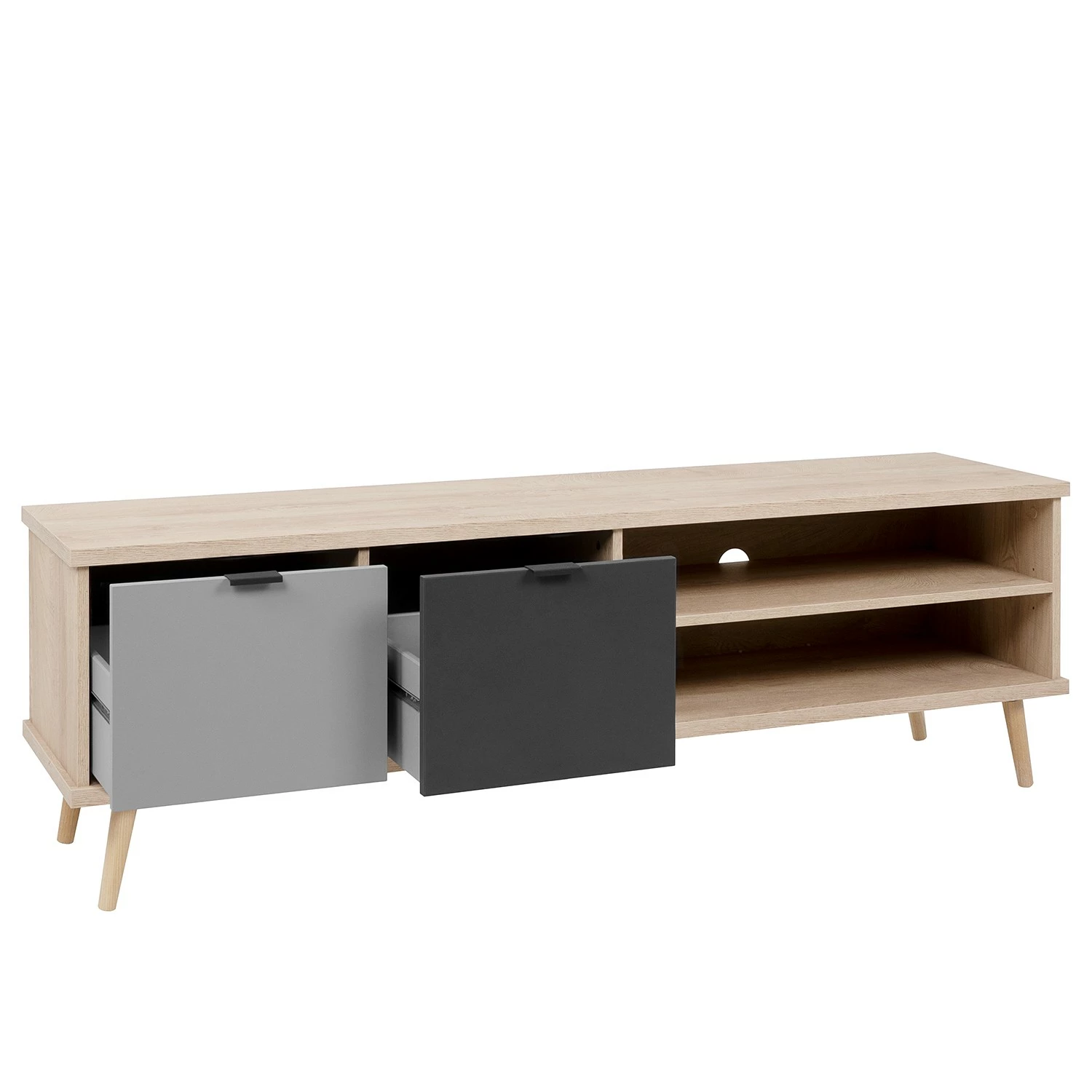 Mørteens TV-Lowboard Elysian - Grau / Eiche Dekor 10 Mørteens TV-Lowboard Elysian - Grau / Eiche Dekor – Bild 8