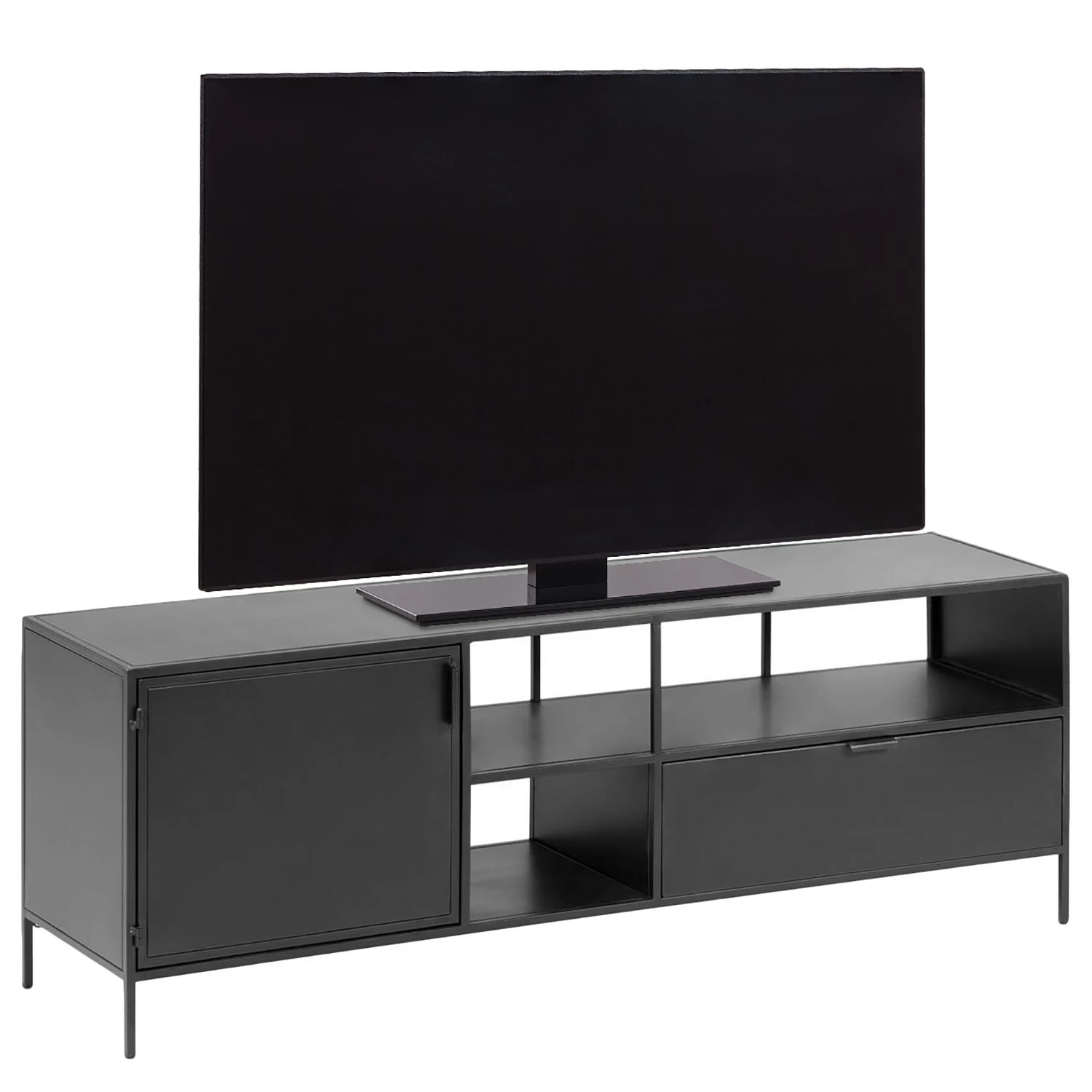 Red Living TV-Lowboard Exford - Metall - Schwarz 3 Red Living TV-Lowboard Exford - Metall - Schwarz