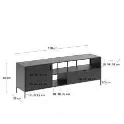 Red Living TV-Lowboard Exford - Metall - Schwarz 17 Red Living TV-Lowboard Exford - Metall - Schwarz -Kommoden Verkäufe 2023 1000215300 200612 09122700036 SKETCH DETAILS P000000001000215300 sketch