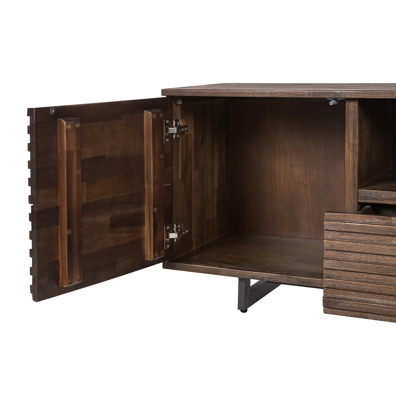 Studio Copenhagen TV-Lowboard Kirley - Akazie massiv - Akazie Dunkel 13 Studio Copenhagen TV-Lowboard Kirley - Akazie massiv - Akazie Dunkel – Bild 11