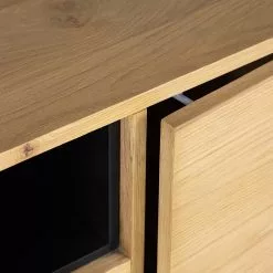 Studio Copenhagen TV-Lowboard Flox I - Echtholzfurnier / Metall - Eiche / Schwarz -Kommoden Verkäufe 2023 1000218126 210720 12013300005 DETAILS P000000001000218126