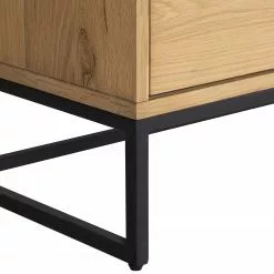 Studio Copenhagen TV-Lowboard Flox I - Echtholzfurnier / Metall - Eiche / Schwarz -Kommoden Verkäufe 2023 1000218126 210720 12091000015 DETAILS P000000001000218126