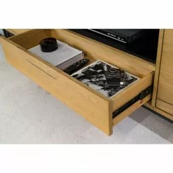 Studio Copenhagen TV-Lowboard Flox I - Echtholzfurnier / Metall - Eiche / Schwarz -Kommoden Verkäufe 2023 1000218126 211026 111417000036 DETAILS P000000001000218126