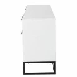 Fredriks Lowboard White Hall II - Matt Weiß / Schwarz -Kommoden Verkäufe 2023 1000218377 210311 10580900015 DETAILS P000000001000218377