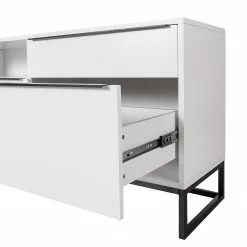 Fredriks Lowboard White Hall II - Matt Weiß / Schwarz -Kommoden Verkäufe 2023 1000218377 210311 10581700020 DETAILS P000000001000218377