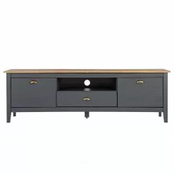 Maison Belfort TV-Lowboard Rivery II - Kiefer massiv - Anthrazit -Kommoden Verkäufe 2023 1000218461 220620 040 DETAILS P000000001000218461