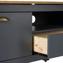 Maison Belfort TV-Lowboard Rivery II - Kiefer massiv - Anthrazit -Kommoden Verkäufe 2023 1000218461 220620 072 DETAILS P000000001000218461