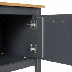 Maison Belfort TV-Lowboard Rivery II - Kiefer massiv - Anthrazit -Kommoden Verkäufe 2023 1000218461 220620 073 DETAILS P000000001000218461